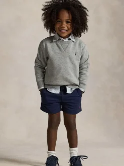 Gris - Sweat-shirt Polo Ralph Lauren Garçons en jersey à logo