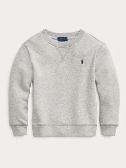 Gris - Sweat-shirt Polo Ralph Lauren Garçons en jersey à logo