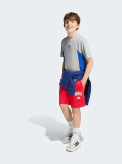 Gris - T-shirt adidas Color-block