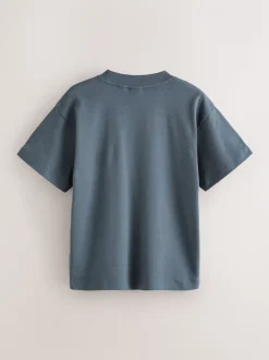 Gris - T-shirt Baker by Ted Baker oversize à poche