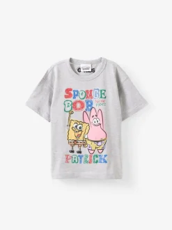 Gris - T-shirt Cotton On SpongeBob SquarePants à manches courtes et épaules tombantes