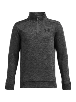 Gris - Under Armour Sweat-shirt molletonné à quart de glissière