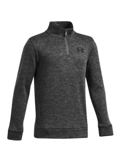 Gris - Under Armour Sweat-shirt molletonné à quart de glissière
