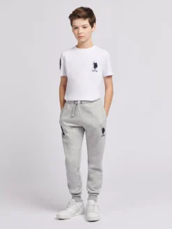 Gris - U.S. Polo Assn. Garçons Player 3 100% Coton Survêtement