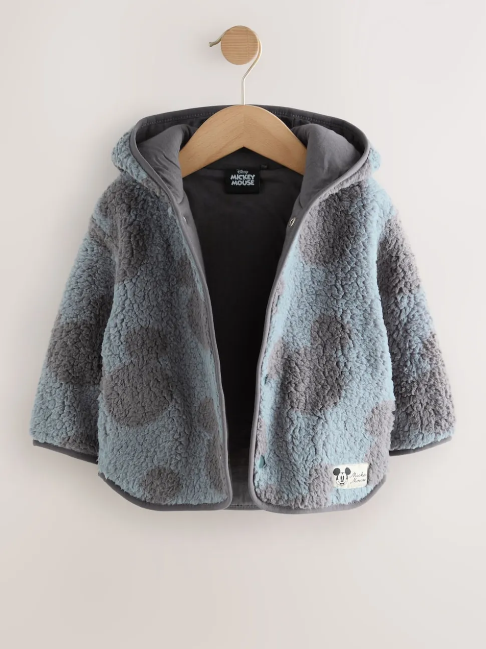 Gris - Veste à capuche zippée en polaire Mickey Mouse (3mois8ans)