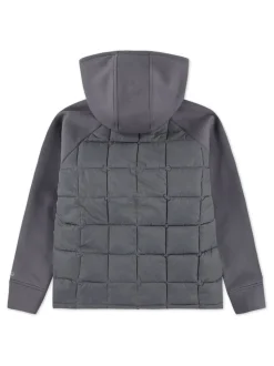 Gris - Veste hybride légère à logo Abercrombie & Fitch