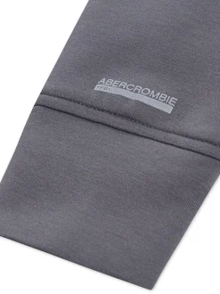 Gris - Veste hybride légère à logo Abercrombie & Fitch