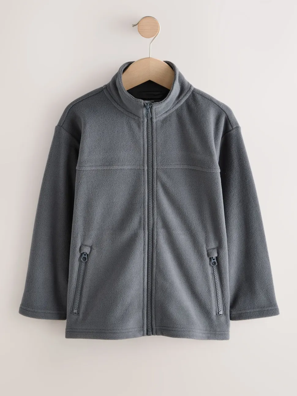 Gris - Veste polaire zippée avec poches (3-16ans)