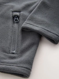 Gris - Veste polaire zippée avec poches (3-16ans)