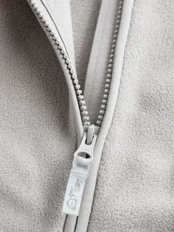 Gris - Veste zippée bébé en micro polaire (0mois-2ans)