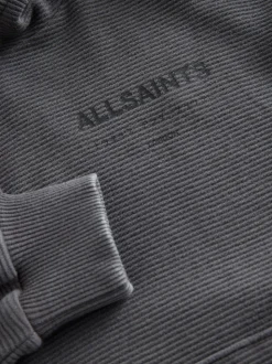 Gris anthracite en velours côtelé - SmallSaints Oversized Underground Pullover Sweat-shirt à capuche