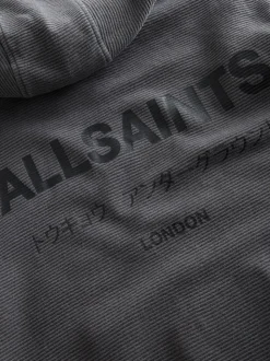 Gris anthracite en velours côtelé - SmallSaints Oversized Underground Pullover Sweat-shirt à capuche