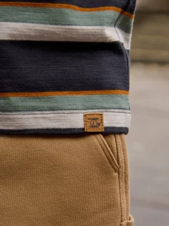 Gris anthracite rayé - Ensemble T-shirt à manches longues et jogging (3mois-7ans)