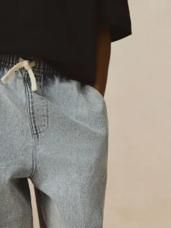 Gris clair - 100% coton léger à enfiler Jeans (3-16ans)