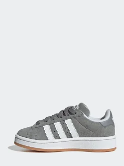 Gris clair - Baskets Adidas Original Campus 00s à lacets élastiques pour enfant