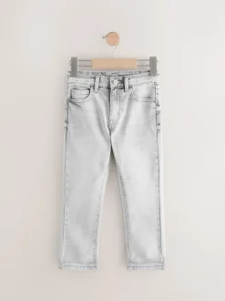 Gris clair - Jeans extensibles (3-17yrs)