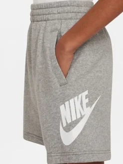 Gris clair - Shorts en molleton Français terry Nike Club