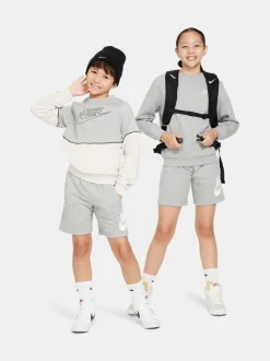 Gris clair - Shorts en molleton Français terry Nike Club