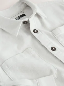 Gris clair - Surchemise brossée (3-16ans)