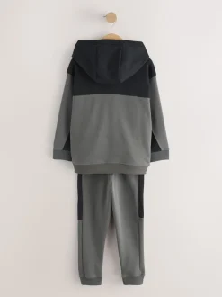 Gris de charbon de bois - Ensemble sweats à capuche et joggings Vêtements de sport