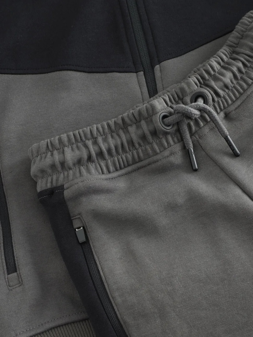 Gris de charbon de bois - Ensemble sweats à capuche et joggings Vêtements de sport