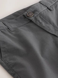 Gris de charbon de bois - Short Chino (3-16ans)