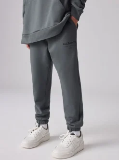 Gris de charbon de bois - SmallSaints Pantalon de jogging Underground à poignets droits en 100% coton