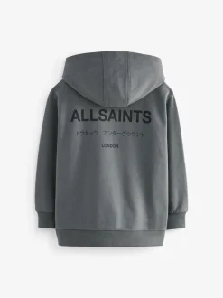 Gris de charbon de bois - SmallSaints Oversized Underground Pullover Sweat-shirt à capuche