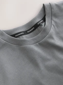 Gris de charbon de bois - T-shirt smALLSAINTS oversize à logo Orlando et Col rond