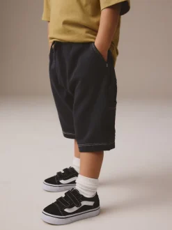 Gris de charbon de bois - Short en jersey 100% coton (3mois à7ans)