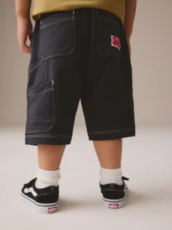 Gris de charbon de bois - Short en jersey 100% coton (3mois à7ans)