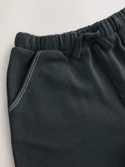 Gris de charbon de bois - Short en jersey 100% coton (3mois à7ans)