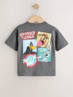Gris de charbon de bois - T-shirt Looney Tunes manches courtes (3 mois-8 ans)