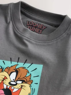 Gris de charbon de bois - T-shirt Looney Tunes manches courtes (3 mois-8 ans)