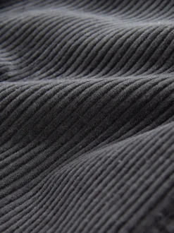 Gris de charbon de bois - Pantalon à enfiler en velours côtelé (3-16ans)