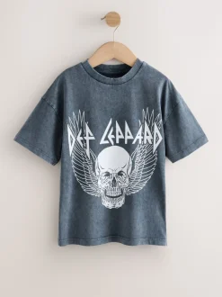 Gris Def Leppard - T-shirt pour groupe (3-16ans)