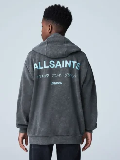 Gris délavé - SmallSaints Oversized Underground Pullover Sweat-shirt à capuche
