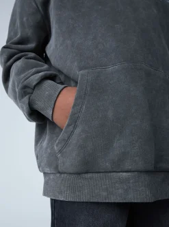 Gris délavé - SmallSaints Oversized Underground Pullover Sweat-shirt à capuche