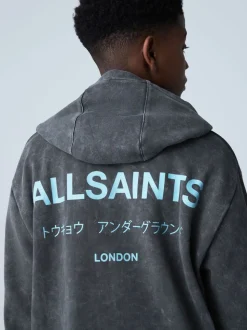 Gris délavé - SmallSaints Oversized Underground Pullover Sweat-shirt à capuche