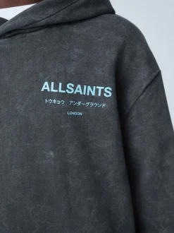 Gris délavé - SmallSaints Oversized Underground Pullover Sweat-shirt à capuche