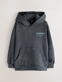 Gris délavé - SmallSaints Oversized Underground Pullover Sweat-shirt à capuche