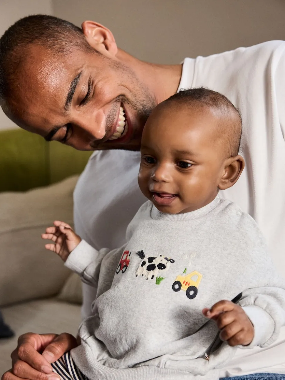 Gris Farm Character - Ensemble Sweat-shirt et Leggings bébé (0mois-3ans)