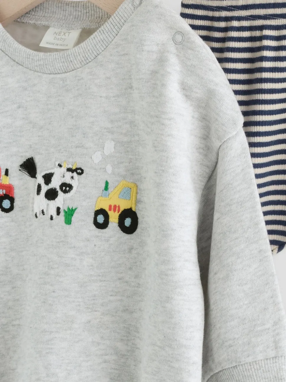 Gris Farm Character - Ensemble Sweat-shirt et Leggings bébé (0mois-3ans)