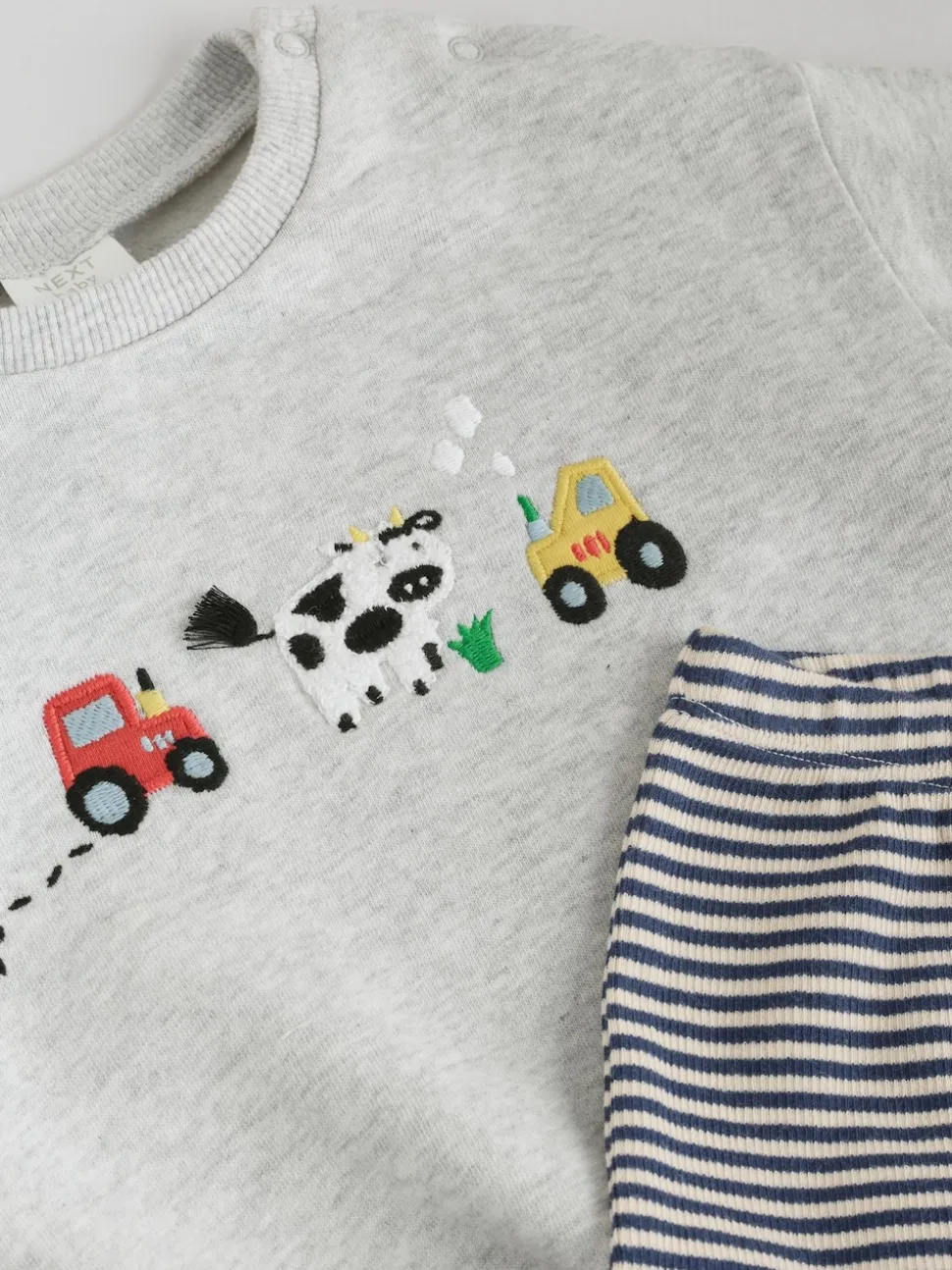 Gris Farm Character - Ensemble Sweat-shirt et Leggings bébé (0mois-3ans)