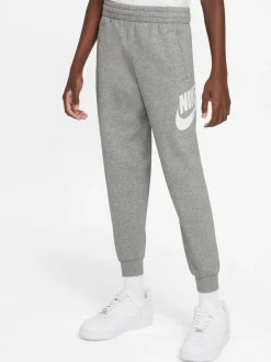 Gris foncé chiné - Jogging Nike Club en polaire à logo