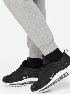 Gris foncé chiné - Jogging Nike Club en polaire à logo