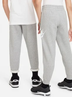 Gris foncé chiné - Jogging Nike Club en polaire à logo