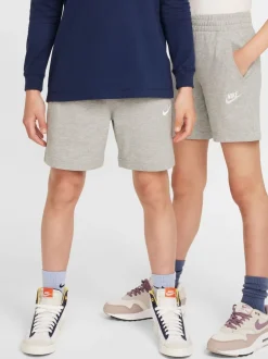 Gris foncé chiné - Nike Vêtements de sport Club Shorts