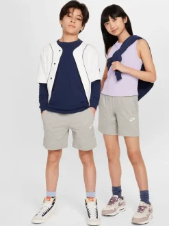 Gris foncé chiné - Nike Vêtements de sport Club Shorts