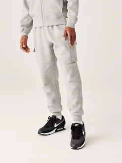 Gris foncé chiné - Pantalon de jogging cargo en polaire Nike Club